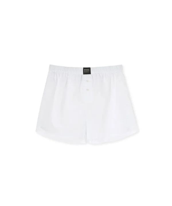 MSGM Boxer In Cotone Tina Unita Con Etichetta "!" White Hot