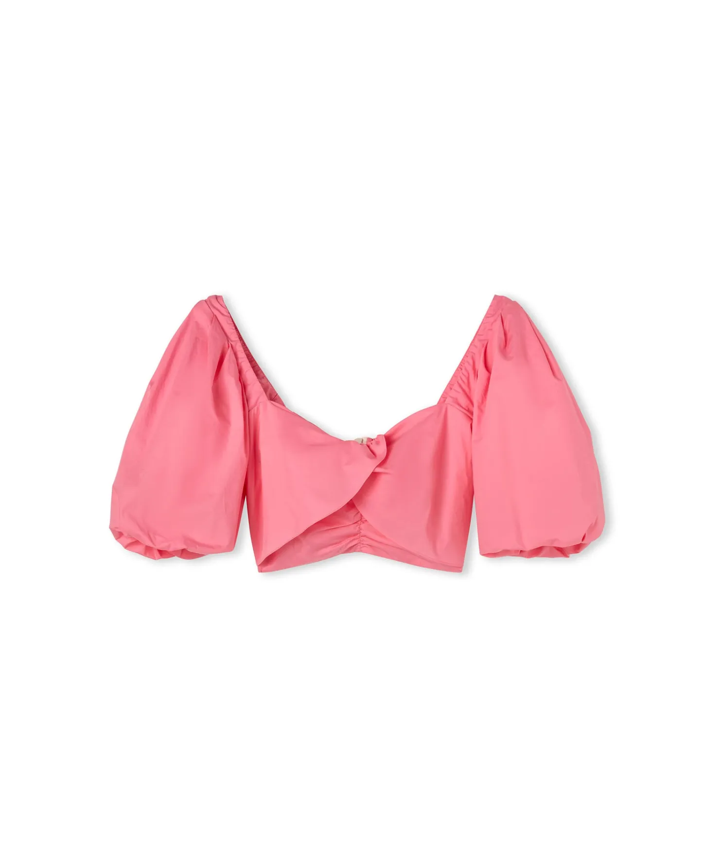 crop_top_in_cotone_con_ma_1.webp MSGM Crop Top In Cotone Con Maniche A Sbuffo Pink Cheap