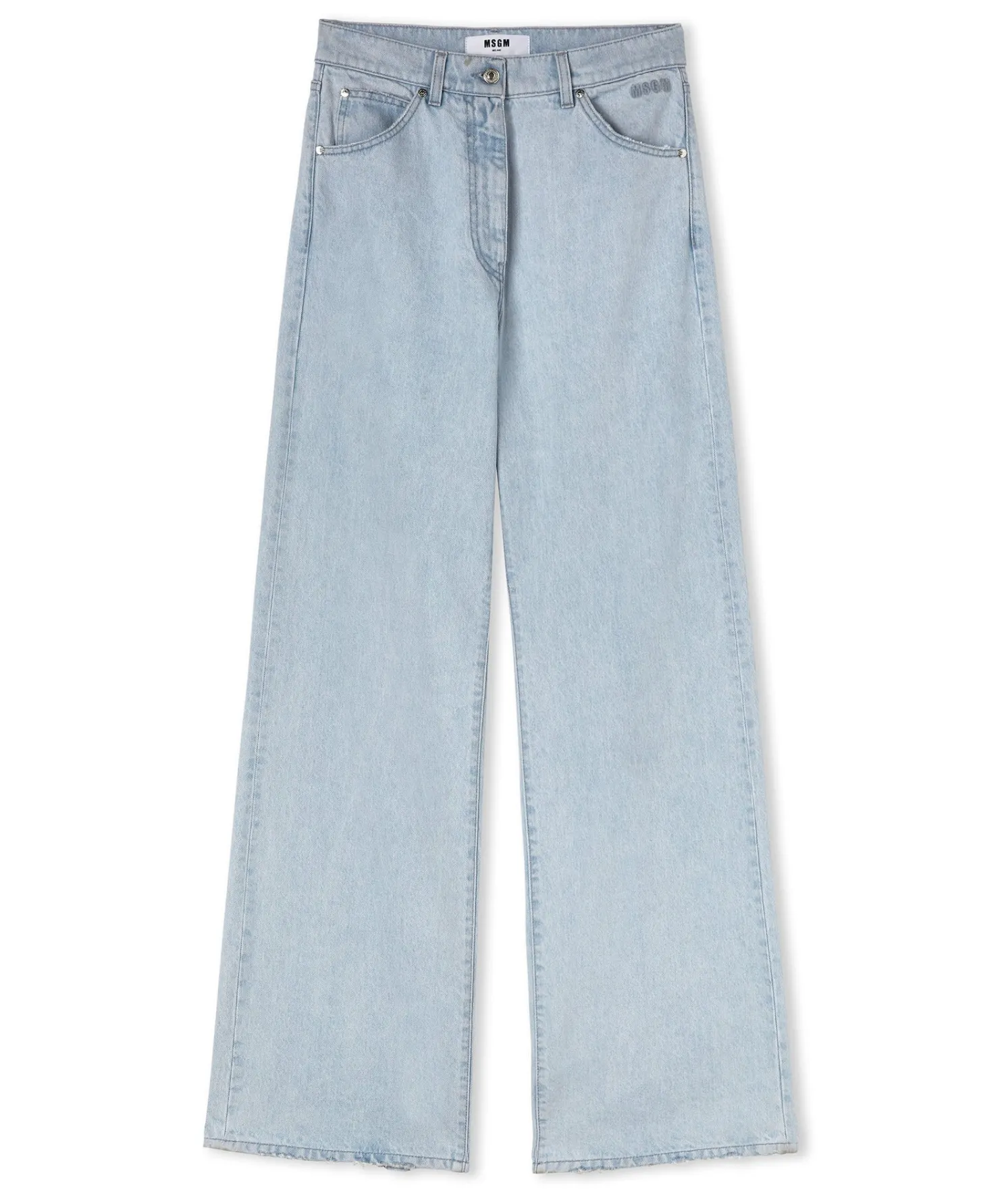 denim_taglio_straight_tin_0-1.webp MSGM Denim Taglio Straight Tinta Unita Blue Flash Sale