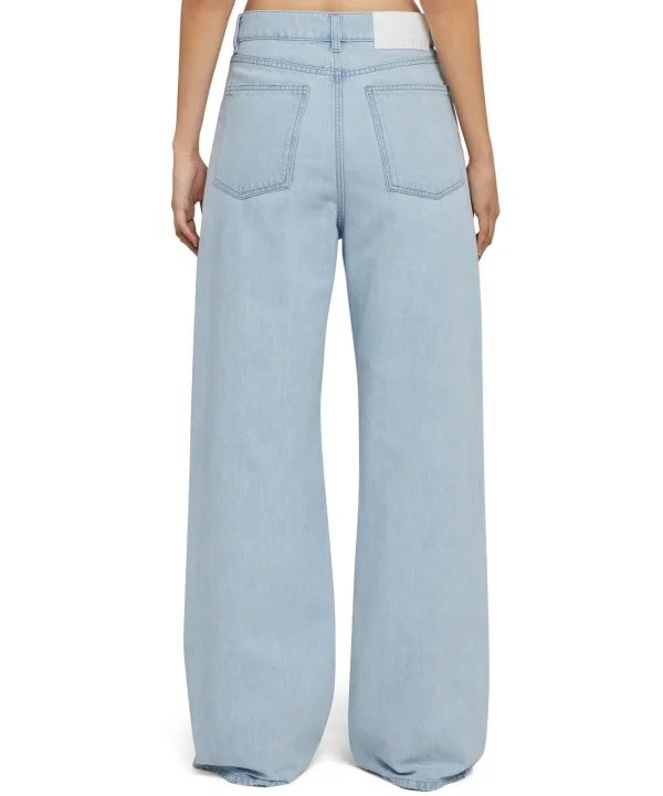 MSGM Denim Taglio Straight Tinta Unita Blue Shop