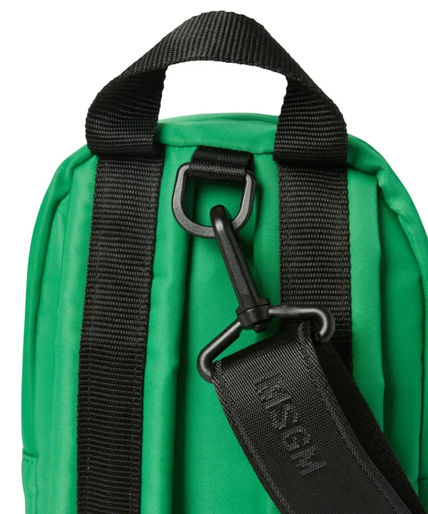 MSGM Mini Zaino In Nylon Signature Green New