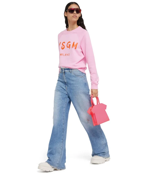MSGM Tee Bag Pink Fluo Fashion