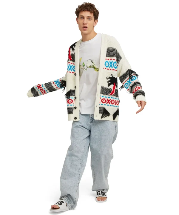 MSGM T-Shirt Girocollo In Cotone Con Grafica " Margarita" E "Club Paradiso" White Outlet