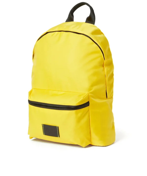 MSGM Zaino In Nylon Signature Yellow Best