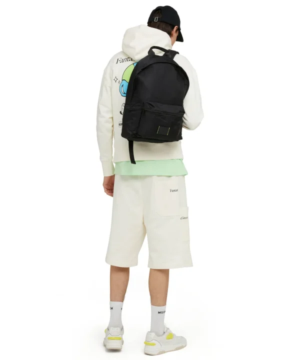 MSGM Zaino In Nylon Signature Black Hot