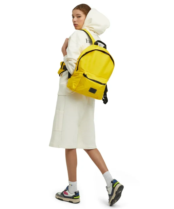 MSGM Zaino In Nylon Signature Yellow Best